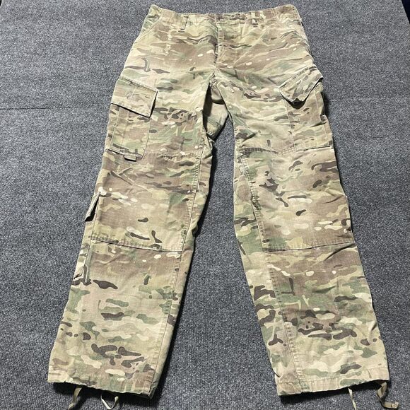 Propper Pants Mens Medium Regular Camouflage Ripstop Tactical Cargo Drawstring - Picture 1 of 9